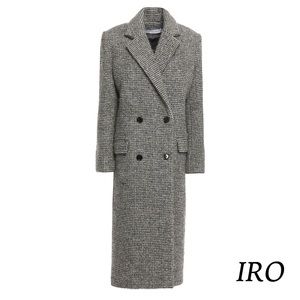 IRO NWT Sikinos double-breasted wool-blend bouclé coat XS